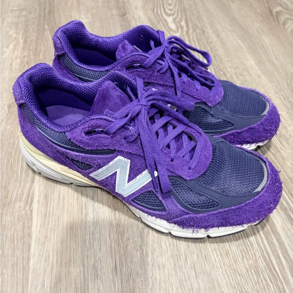 New Balance Men’s 990v4 Purple - Picture 1 of 12